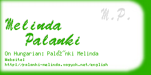 melinda palanki business card